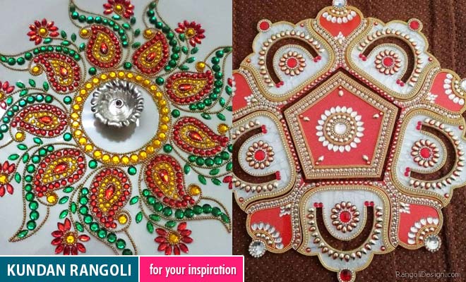 Kundan Rangoli Design