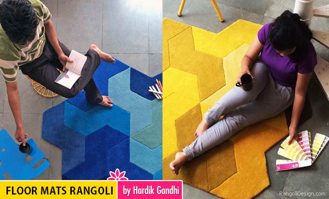 ZigZag Rangoli Designs by Hardik Gandhi