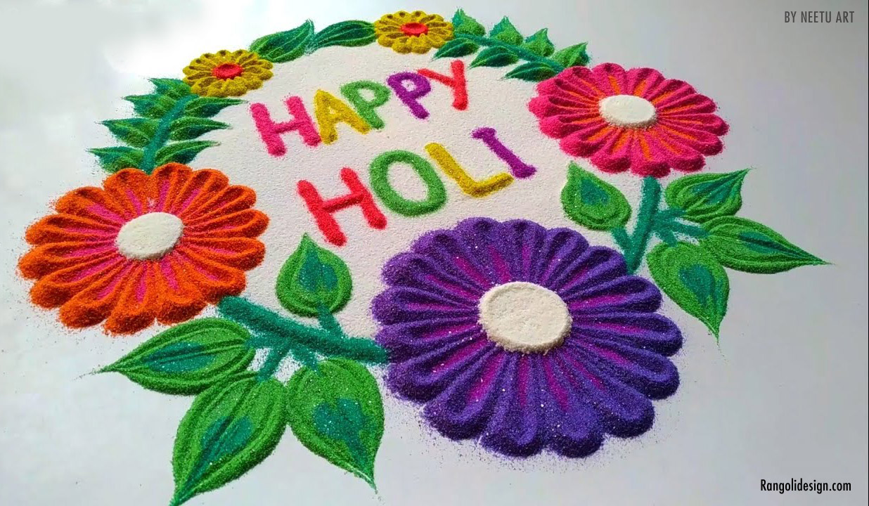20 floral pattern rangoli design holi festival