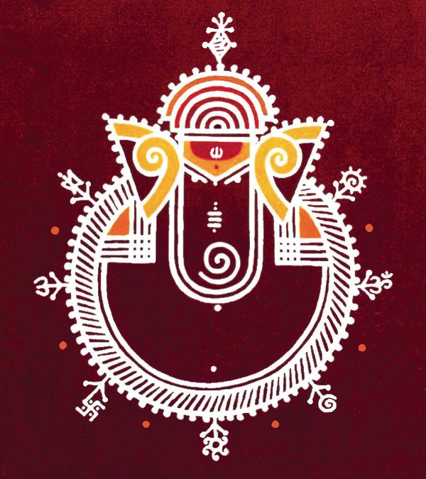 2 dots rangoli designs by lakhi chand jain