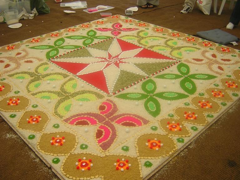 3 open air museum rangoli design by ranbir kaur