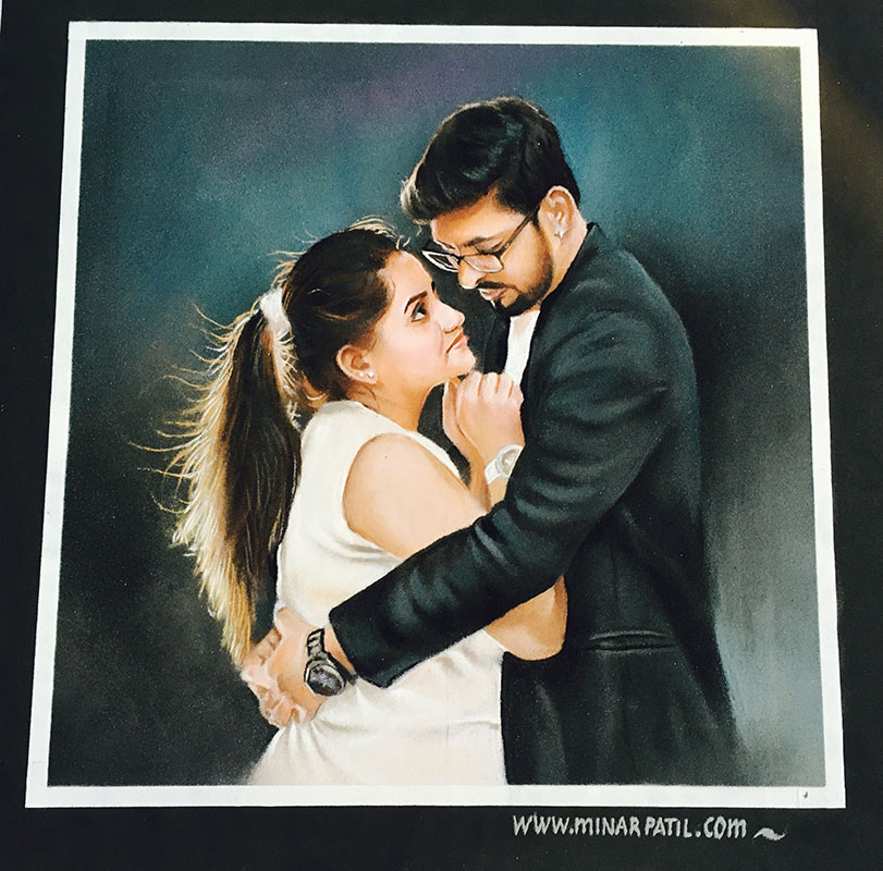 7 portrait rangoli art wedding minar patil