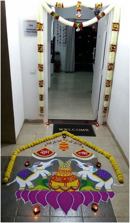 8 pongal rangoli design by shanthi sridharan
